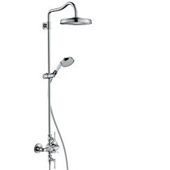 Axor Montreux showerpipe m/thermost + hoofddche 240 1jet chroom Chroom 16572000