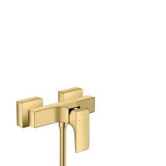 Hansgrohe Metropol 1-gr douchemkr opbouw re. greep polish gold opt Polished Gold Optic 32560990