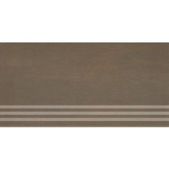 Villeroy & Boch Unit Four vloertegel trede 30x60cm 10mm mat rect r10 d.brown Donkerbruin 2874CT800710
