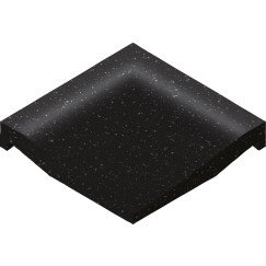 Villeroy & Boch Pro Architectura 3.0 vloertegel hoek 10x10cm 6mm mat r10 pure black Pure Black 2609C4910010
