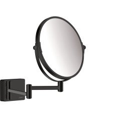 Hansgrohe Addstoris make-up spiegel 3x vergroting mat zwart Mat Zwart 41791670