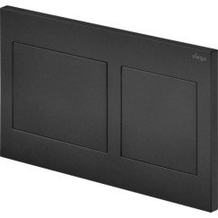Viega Visign For Style 21 bedieningsplaat 2-knops mat zwart Mat Zwart 801724