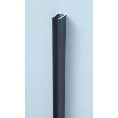 Novio Free Mix wandprofiel 200cm voor 8mm glas mat zwart Mat Zwart 