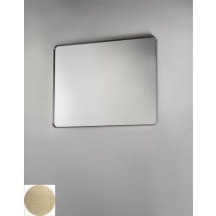 Novio Rocco spiegel rechthoekig ronde hoeken 80x40 mat goud Mat Goud 