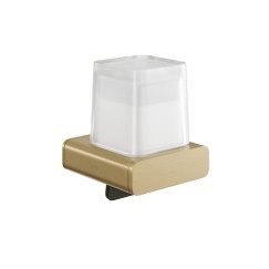 Geesa Shift Collection zeepdispenser 200 ml mat glas goud geborsteld Goud Geborsteld 919916-07