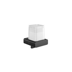Geesa Shift Collection zeepdispenser 200ml mat glas zwart Zwart 919916-06