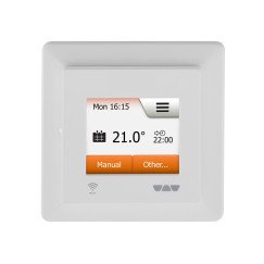Schluter Ditra thermostaat 2" touchscreen met 2 sensoren Zuiver Wit DHERT2/BW