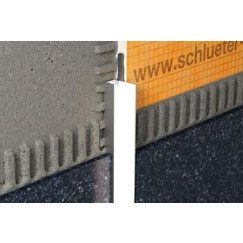 Schluter Liprotec draagprofiel indirect alu bruut mat geanod. l1m Aluminium LTWS20AE/100
